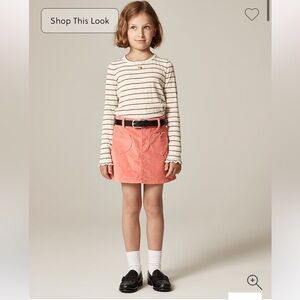❤️ CREWCUTS - Girls' heart-pocket corduroy skirt